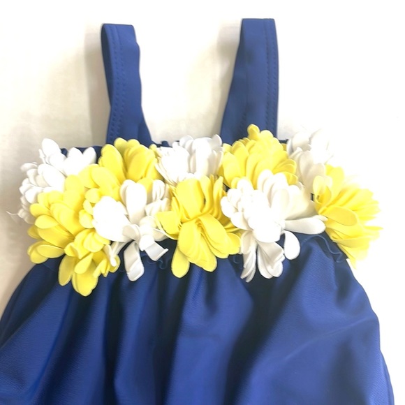 Koala Kids Daisy One Piece Swimsuit, Size 6 Months - Picture 2 of 4